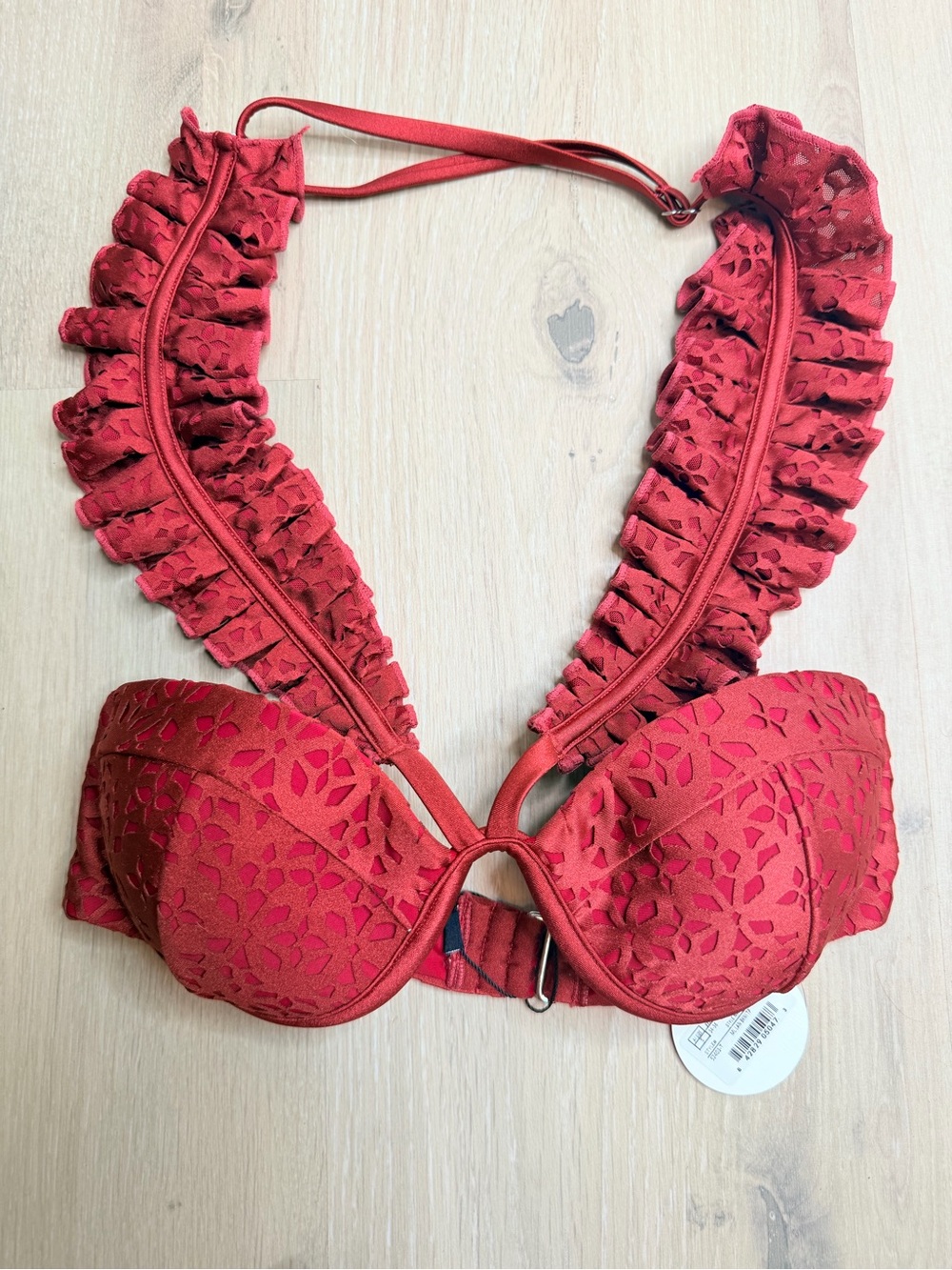 NWT ✨ Andrea Iyamah Wine ‘Mulan Bikini’ Resortwear Swimsuit Size Small - Picture 5 of 8